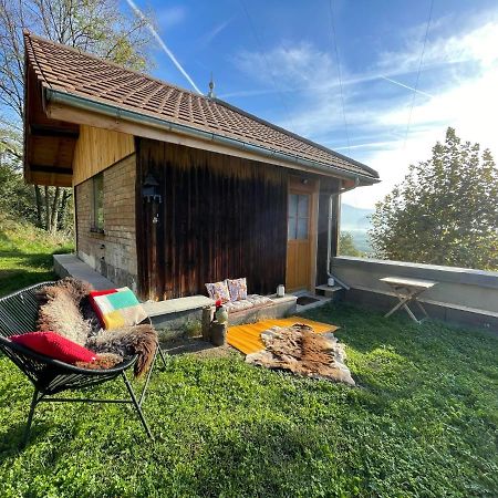 Jolie Cabane Avec Jacuzzi Pour Les Amoureux De La Nature Tullins エクステリア 写真