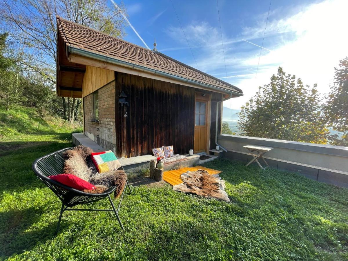 Jolie Cabane Avec Jacuzzi Pour Les Amoureux De La Nature Tullins エクステリア 写真