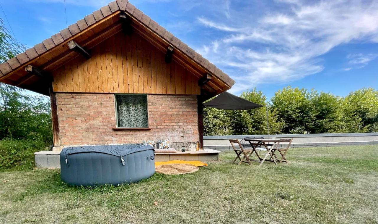 Jolie Cabane Avec Jacuzzi Pour Les Amoureux De La Nature Tullins エクステリア 写真
